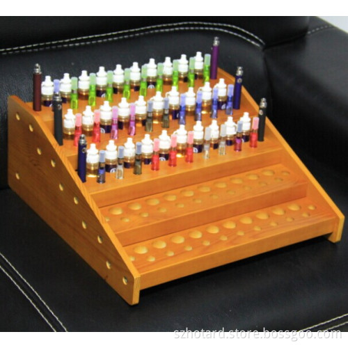 New Design Testing E-Juice Flavor Wood Display Shelf